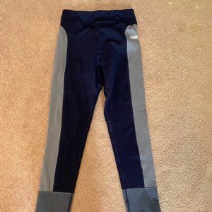 Gymshark Illusion leggings (blue & grey, size: S)